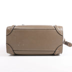 CELINE Nano Luggage Leather 2Way Handbag in Greige
