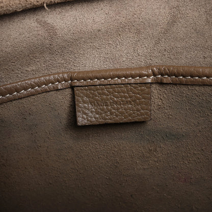 CELINE Nano Luggage Leather 2Way Handbag in Greige