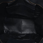 Celine Luggage Large Canvas & Leather Handbag in Beige x Black