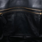 Celine Luggage Large Canvas & Leather Handbag in Beige x Black