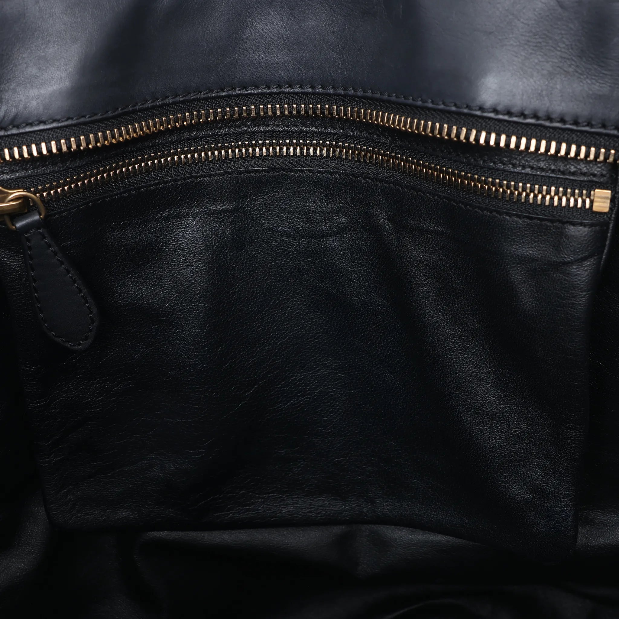 Celine Luggage Large Canvas & Leather Handbag in Beige x Black