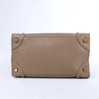Celine Luggage Micro Leather Handbag in Brown