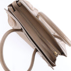 Celine Luggage Micro Leather Handbag in Brown