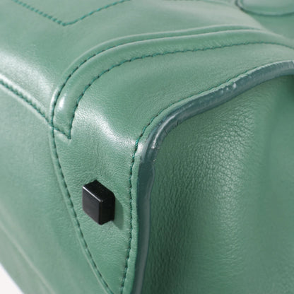 CELINE Luggage Phantom Small Leather Handbag in Green