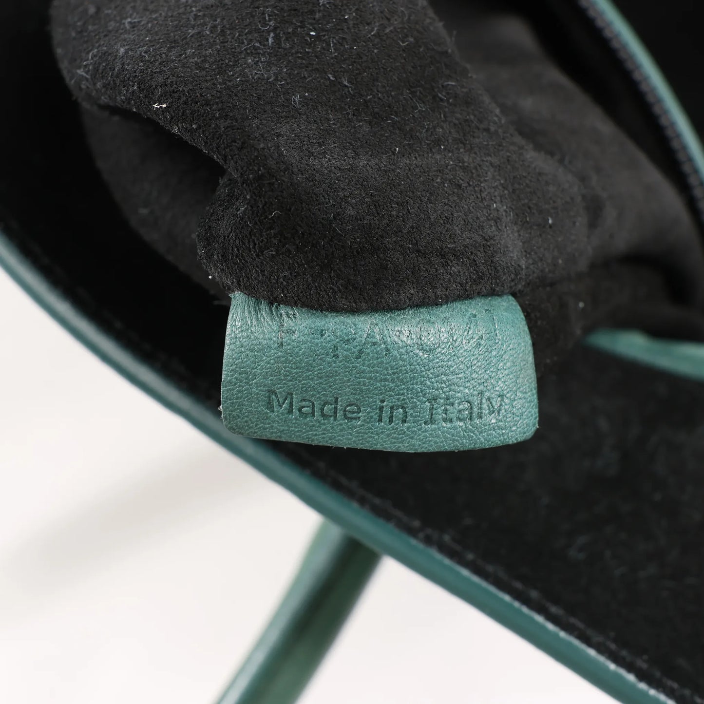 CELINE Luggage Phantom Small Leather Handbag in Green