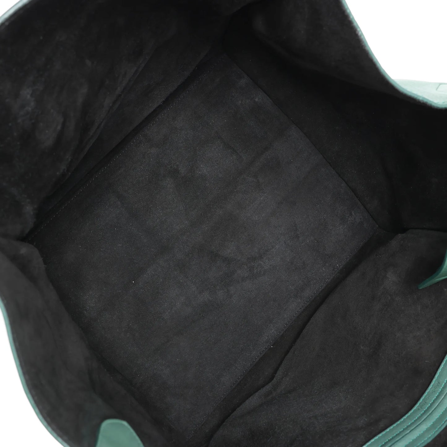 CELINE Luggage Phantom Small Leather Handbag in Green