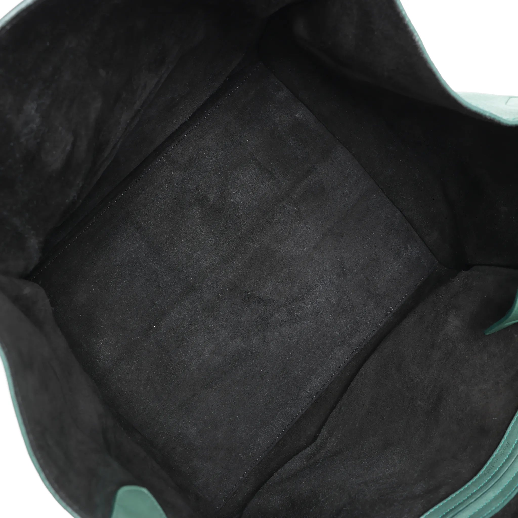 CELINE Luggage Phantom Small Leather Handbag in Green