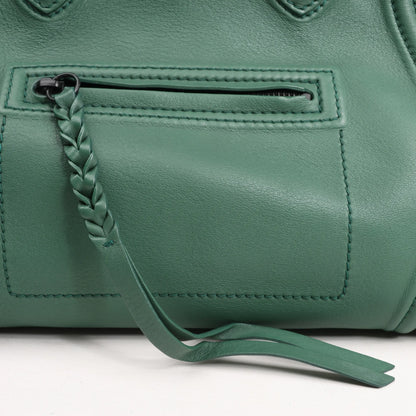 CELINE Luggage Phantom Small Leather Handbag in Green