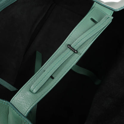 CELINE Luggage Phantom Small Leather Handbag in Green