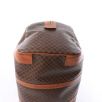 Celine Macadam Boston PVC & Leather Travel Bag in Brown