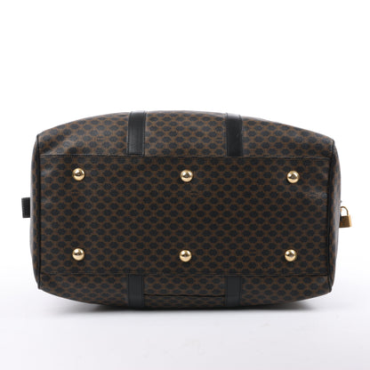 Celine Macadam PVC & Leather Boston Travel bag in Black × Brown