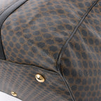 Celine Macadam PVC & Leather Boston Travel bag in Black × Brown