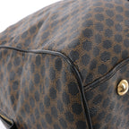 Celine Macadam PVC & Leather Boston Travel bag in Black × Brown