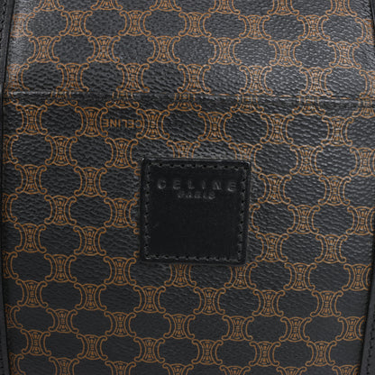 Celine Macadam PVC & Leather Boston Travel bag in Black × Brown