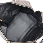Celine Macadam PVC & Leather Boston Travel bag in Black × Brown