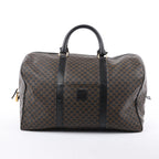 Celine Macadam PVC & Leather Boston Travel bag in Black × Brown