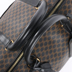 Celine Macadam PVC & Leather Boston Travel bag in Black × Brown