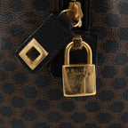 Celine Macadam PVC & Leather Boston Travel bag in Black × Brown