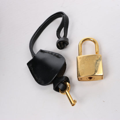 Celine Macadam PVC & Leather Boston Travel bag in Black × Brown