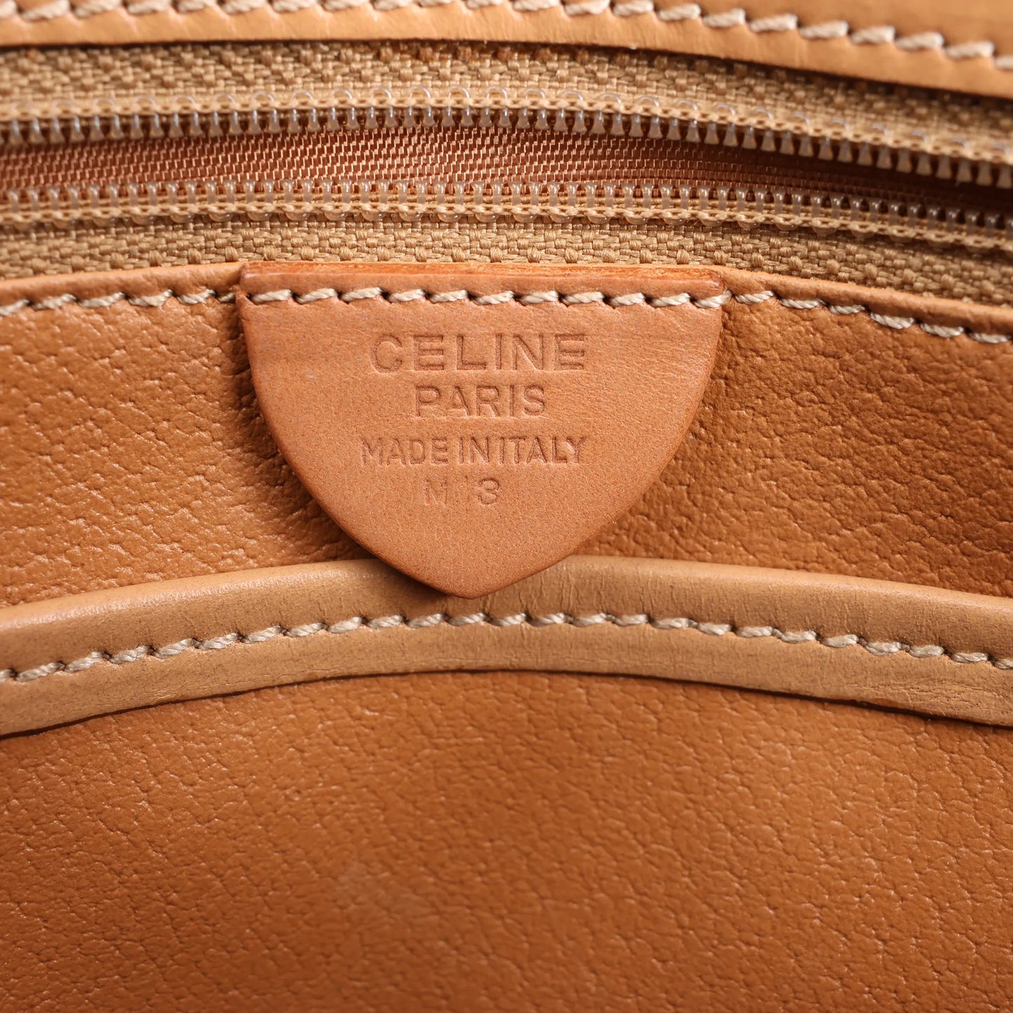 Celine Macadam PVC & Leather Handbag in Brown