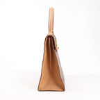 Celine Macadam PVC & Leather Handbag in Brown