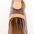 Celine Macadam PVC & Leather Handbag in Brown