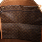 Celine Macadam Boston PVC & Leather Travel Bag in Brown