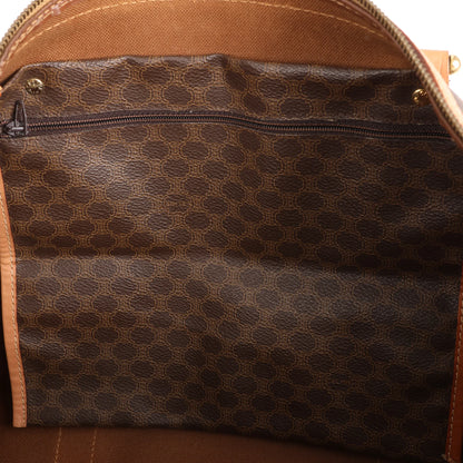 Celine Macadam Boston Reisetasche aus PVC und Leder in Braun