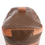 Celine Macadam Boston PVC & Leather Travel Bag in Brown