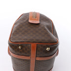 Celine Macadam Boston PVC & Leather Handbag in Brown