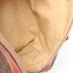 Celine Macadam Boston PVC & Leather Handbag in Brown