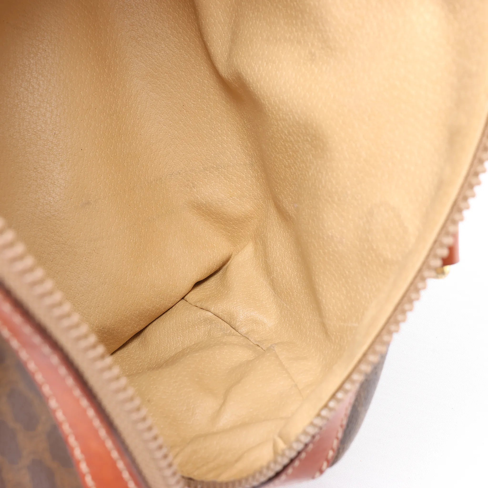 Celine Macadam Boston PVC & Leather Handbag in Brown