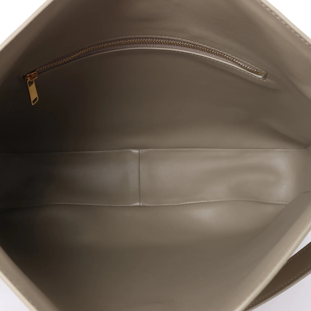 Celine Camille 16 Medium Leather 2Way Shoulder Bag in Beige