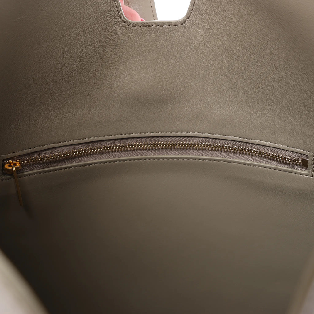 Celine Camille 16 Medium Leather 2Way Shoulder Bag in Beige