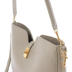 Celine Camille 16 Medium Leather 2Way Shoulder Bag in Beige
