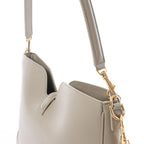 Celine Camille 16 Medium Leather 2Way Shoulder Bag in Beige