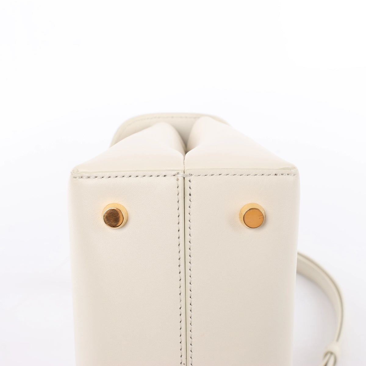 Celine Nino Medium Leather 2Way Handbag in Beige