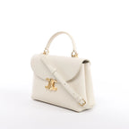 Celine Nino Medium Leather 2Way Handbag in Beige