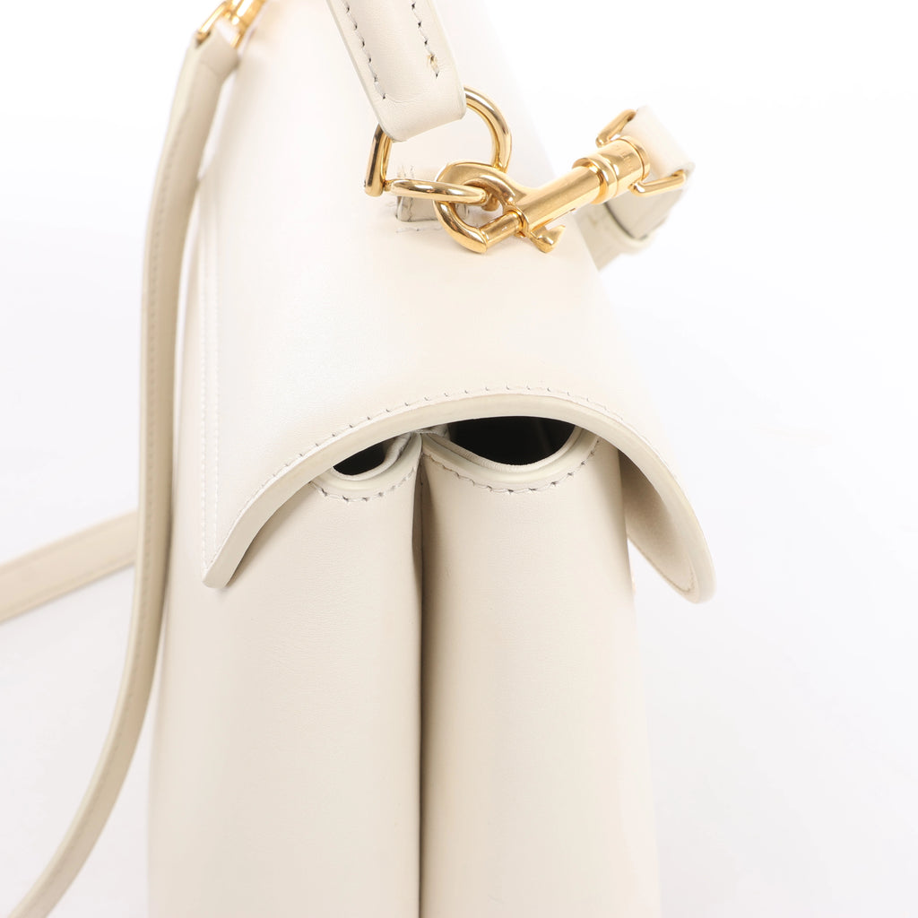 Celine Nino Medium Leather 2Way Handbag in Beige