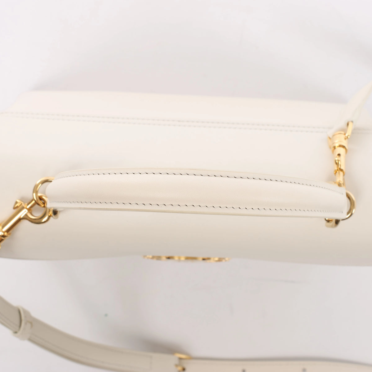Celine Nino Medium Leather 2Way Handbag in Beige
