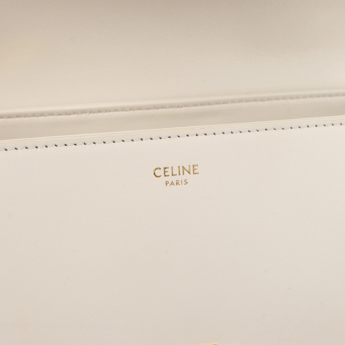 Celine Nino Medium Leather 2Way Handbag in Beige