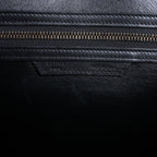 Celine Luggage Micro Leather Handbag in Black x White