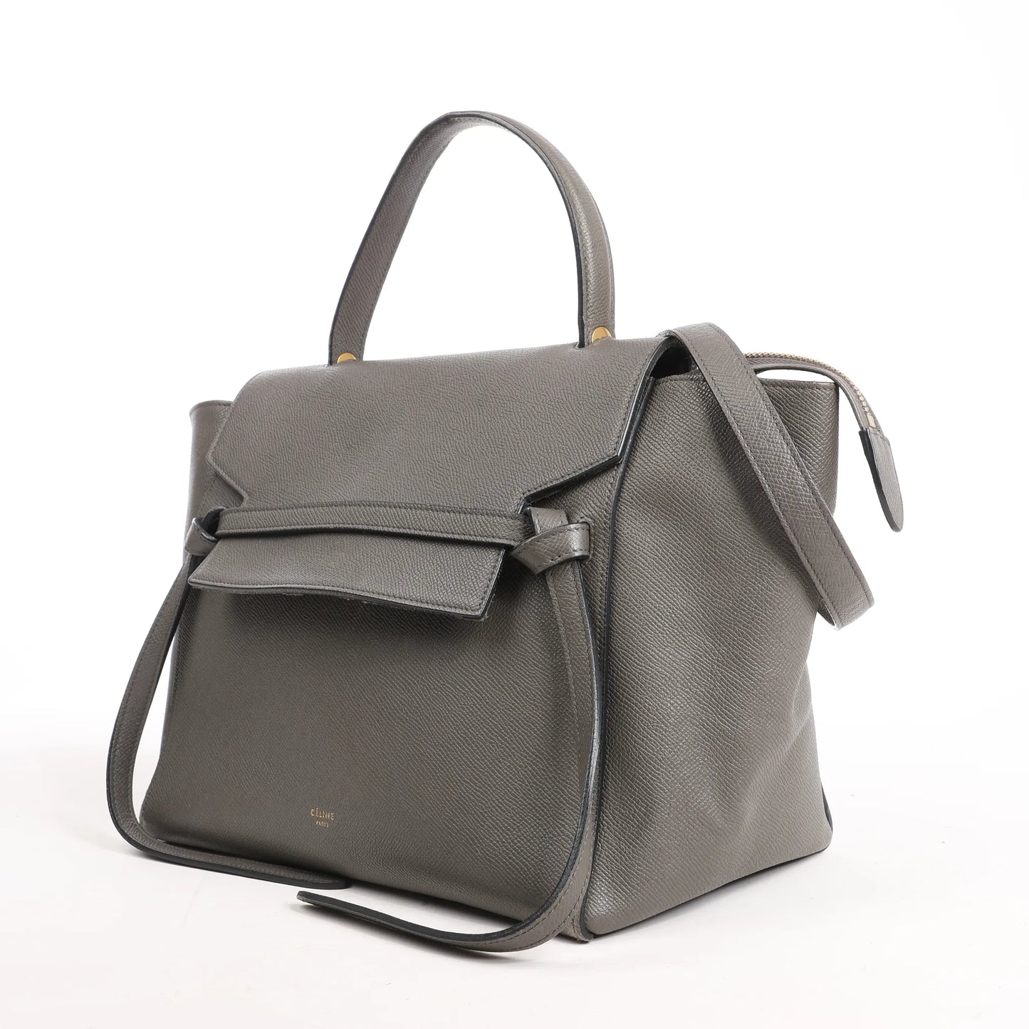 Celine Belt Bag Mini Leather 2way Handbag in Gray