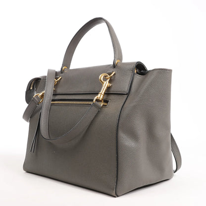 Celine Belt Bag Mini Leather 2way Handbag in Gray