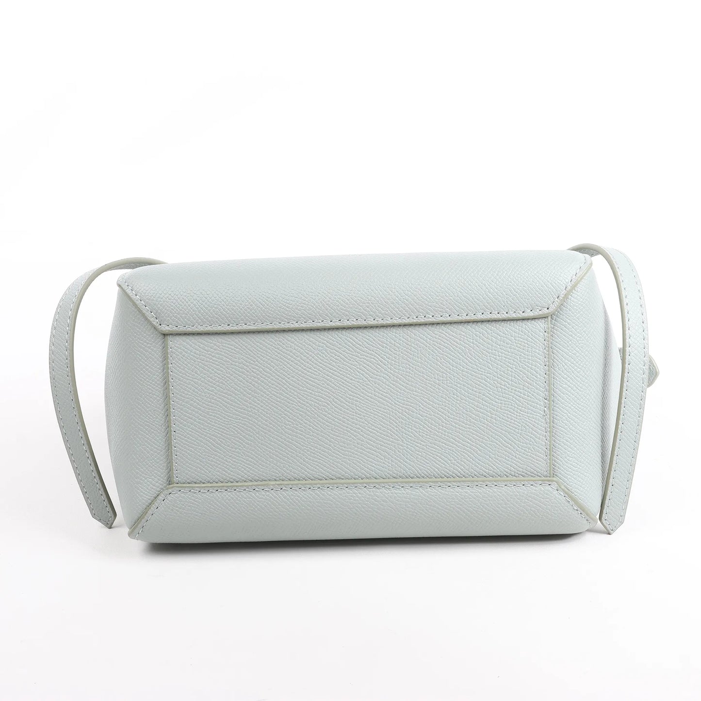 Sac ceinture CELINE en cuir grainé Nano 2 voies bleu