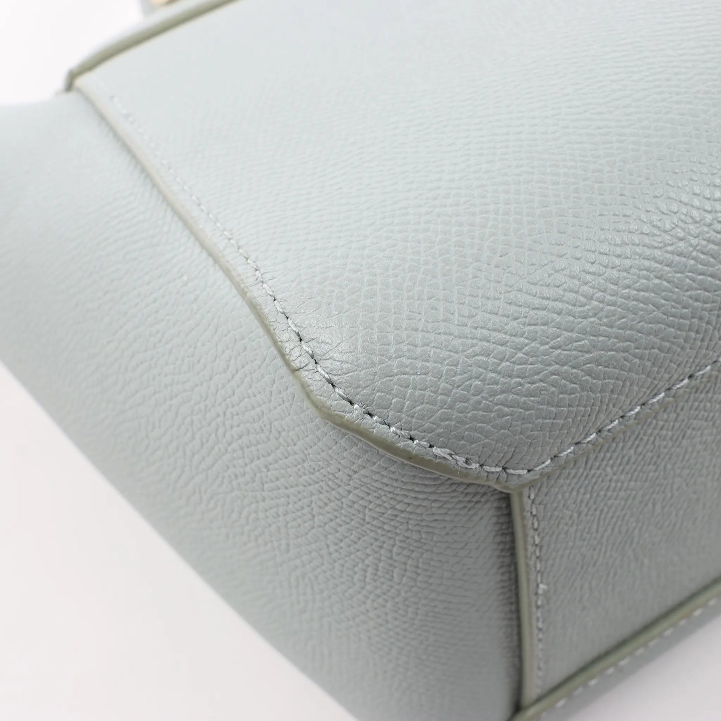 Sac ceinture CELINE en cuir grainé Nano 2 voies bleu