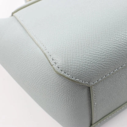 Sac ceinture CELINE en cuir grainé Nano 2 voies bleu