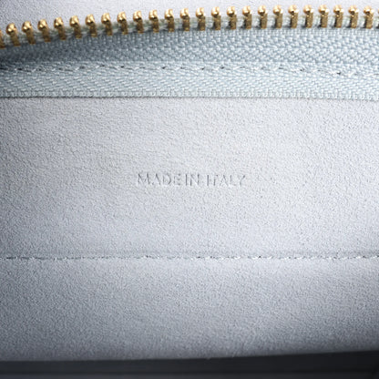 Sac ceinture CELINE en cuir grainé Nano 2 voies bleu