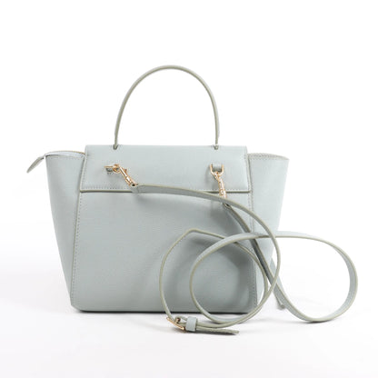 Sac ceinture CELINE en cuir grainé Nano 2 voies bleu