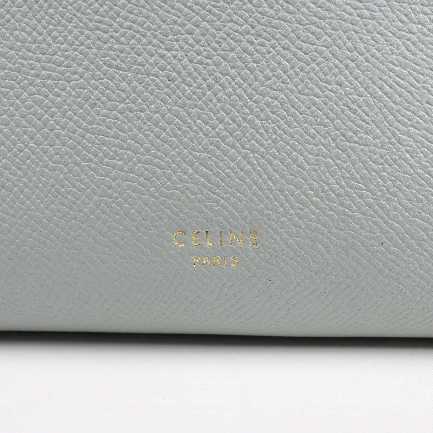 Sac ceinture CELINE en cuir grainé Nano 2 voies bleu